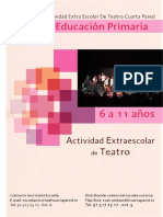Teatro Cuarta Pared - Educación Primaria 6 A 12 Años. Dossier
