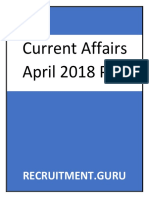 Current Affairs April 2018 PDF: Recruitment - Guru