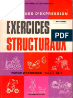 Techniques d'expression, Exercices structuraux CE1