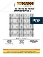 Sopa de Letras de Faltas Administrativas - 2