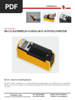 Rs-111 Handheld Gamma-Ray Scintillometer: Terra Inc