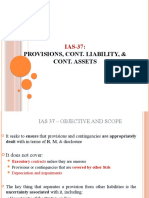 Provisions, Cont. Liability, & Cont. Assets