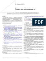 Recommended Format of Wear Test Data Suitable For Databases