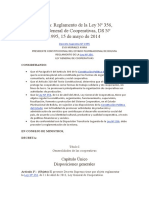 Bolivia: Reglamento de La Ley #356, Ley General de Cooperativas, DS #1995, 15 de Mayo de 2014