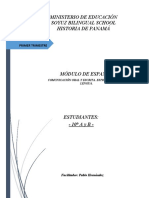 Ministerio de Educación Soyuz Bilingual School Historia de Panamá