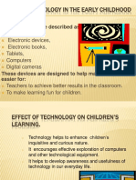 Use of Technology in The Early Childhood Classroom