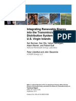 Integrating Renewable Energy Into The Transmission and Distribution System of The U.S. Virgin Islands