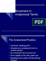 Movement in Anatomical Terms