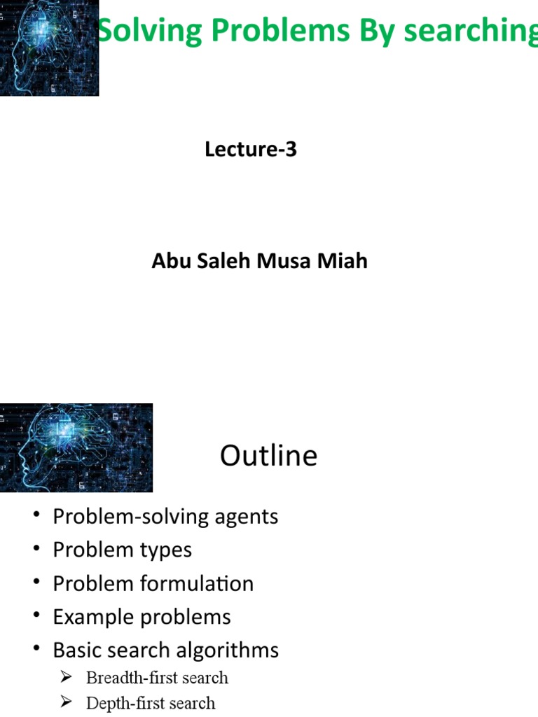 Problem Solving Agents and Search Methods | PDF | Theoretical Computer ...