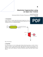 Electricity - Cogeneration - Using - Open - Gas - Turbine PDF