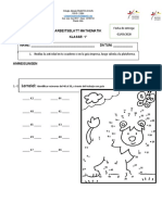 Actividades matemáticas para 1° básico