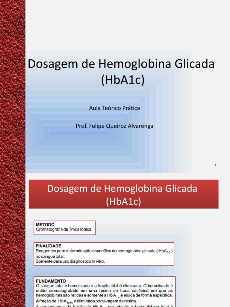 Dosagem de Hemoglobina Glicada (HbA1c) | PDF