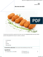 Croquetas de Arroz Con Atún - Fácil PDF