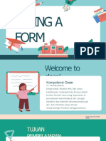 Filling A Form
