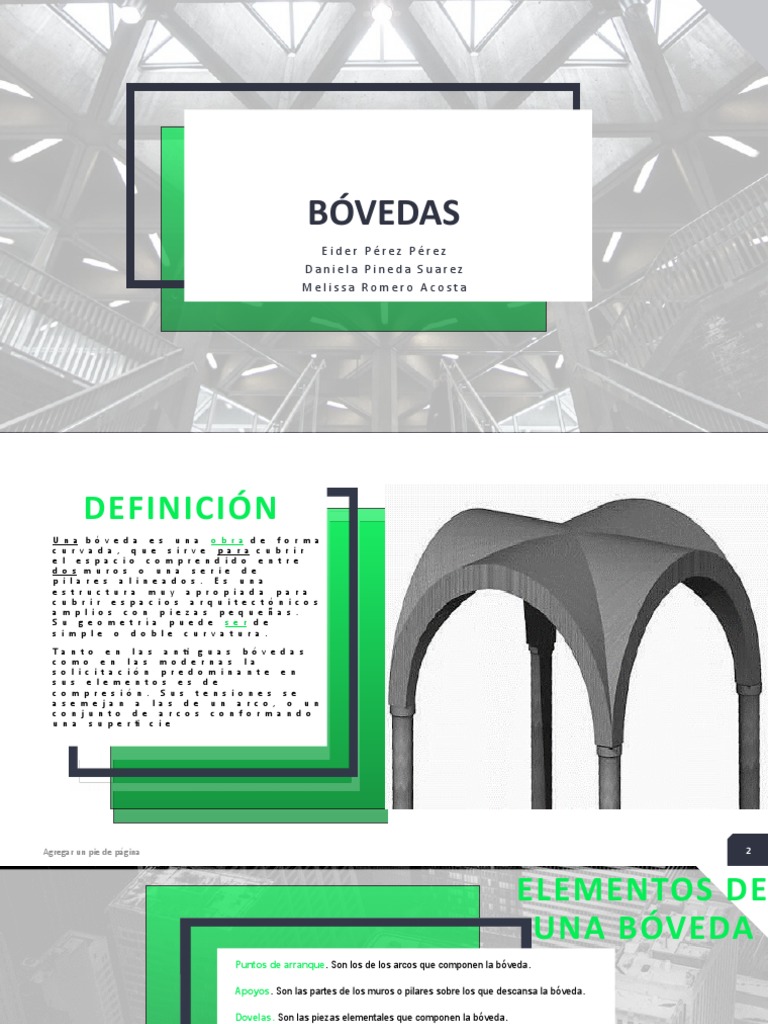 Bovedas (Construccion) | PDF | Bóveda (Arquitectura) | Elementos ...