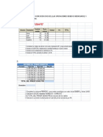 Ejercicios Excel operaciones