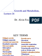 Nutrition, Growth and Metabolism,: Dr. Alvin Fox