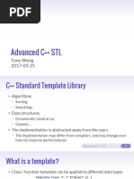 Advanced C++ STL: Tony Wong 2017-03-25