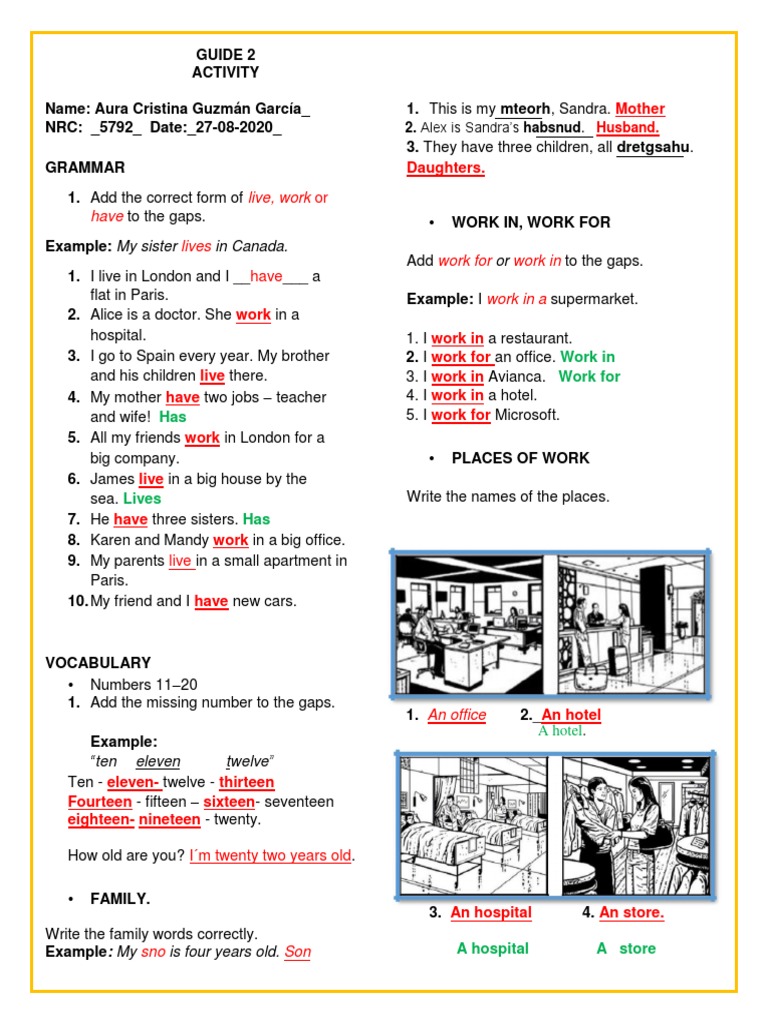 English Grammar and Vocabulary Guide | PDF | Foreign Language Studies ...