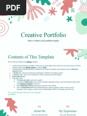 Creative Portfolio by Slidesgo
