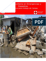 SALUD COMUNITARIA EN EMERGENCIAS Y DESASTRES (GUIA TECNICA PARA TRABAJO DE CAMPO)