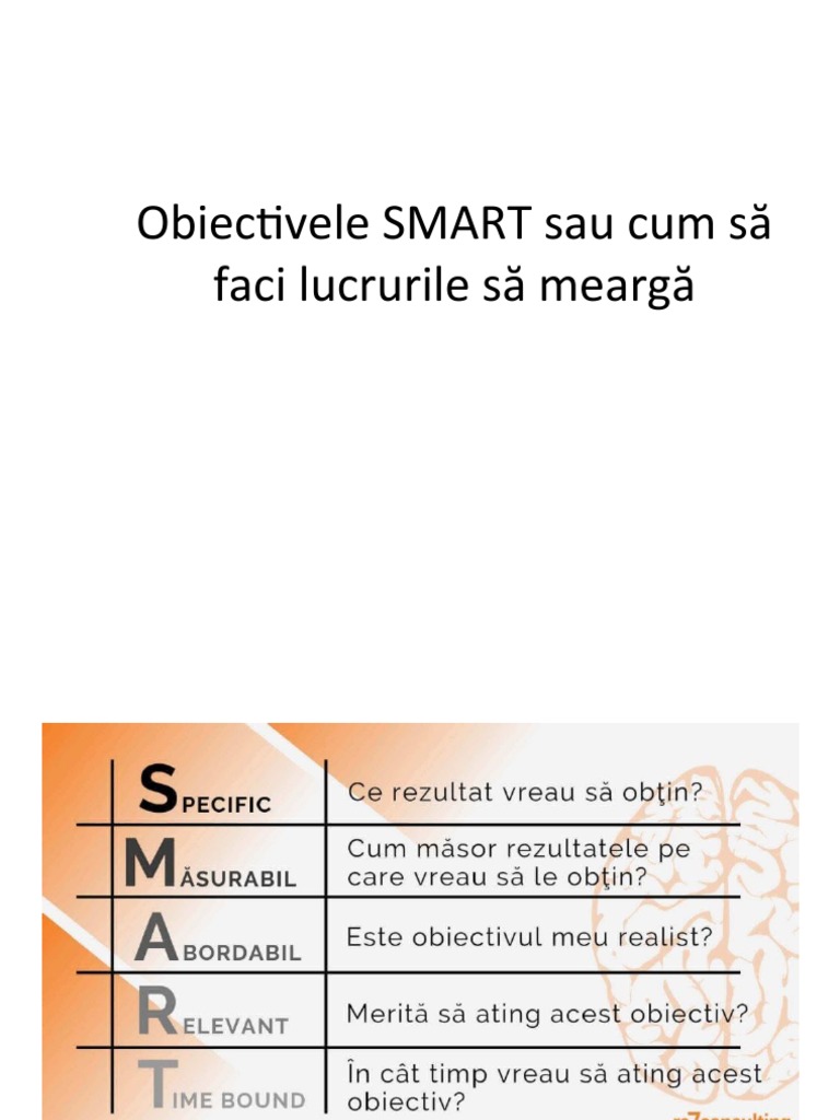 Obiective Smart | PDF