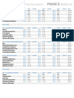 Phase 2 Week 3-6 Printable Workout Log PDF
