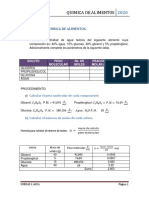 CALCULO DE Aw TEÓRICA DE ALIMENTOS