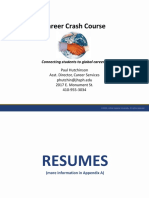 Career Crash Course Fall 2011