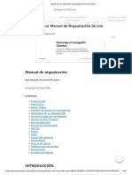 Ejemplo de Un Manual de Organización de Una Empresa PDF