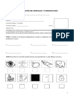 Evaluación de Lenguaje y Comunicación