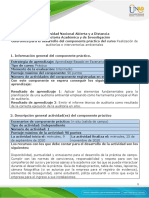 Guía para El Desarrollo Del Componente Práctico - Unidad 2 - Fase 3 - Llevar A Cabo La Auditoría Ambiental (Práctica)
