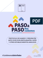 Protocolo Restaurantes del Gobierno de Chile