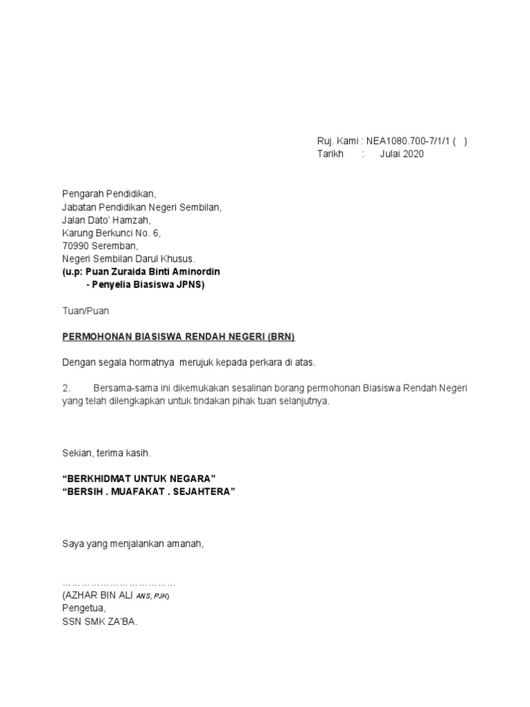 Permohonan Brn 2019 Pdf