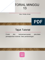 Tutorial Minggu 13