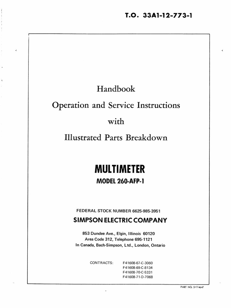 Manual 1969 Simpson 260 PDF