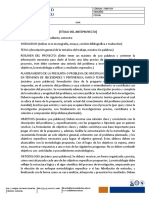 Formato de Anteproyecto de Trabajo de Grado - Programa de Filosofia