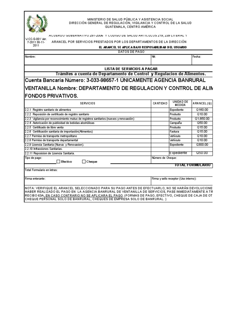 Boleta De Pago Drca Cheque Bancos