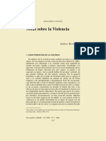 Berenstein, I. (2000) - Notas Sobre La Violencia. Psicoanálisis APdeBA 22 (2), Pp. 257-271 PDF