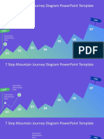 7 Step Mountain Journey Diagram Powerpoint Template: Start
