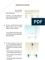 Ejercicios Ley de Coulomb PDF