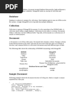 Database: Rdbms Mongodb