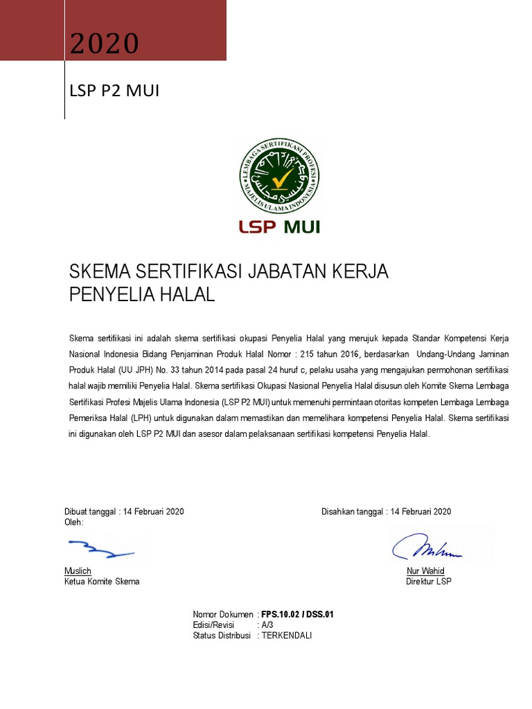 Skema Sertifikasi Penyelia Halal PDF | PDF | Bisnis