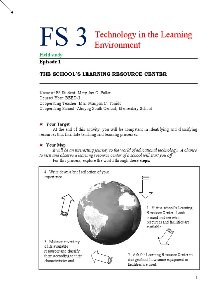 FS3 4 | PDF | Teachers | Educational Technology