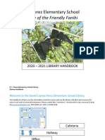 Dlpes Library Handbook 2020-2021