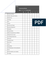 Cleaning Schedule Checklist