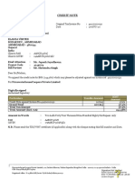 Credit Note: Particulars Taxable Amount Igst Amount