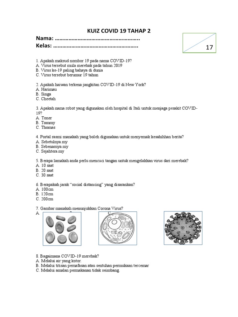 Kuiz Covid 19 Tahap 2 Pdf