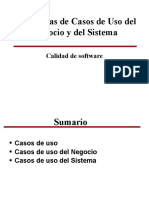 Casos de Uso Negocio y Sistemas