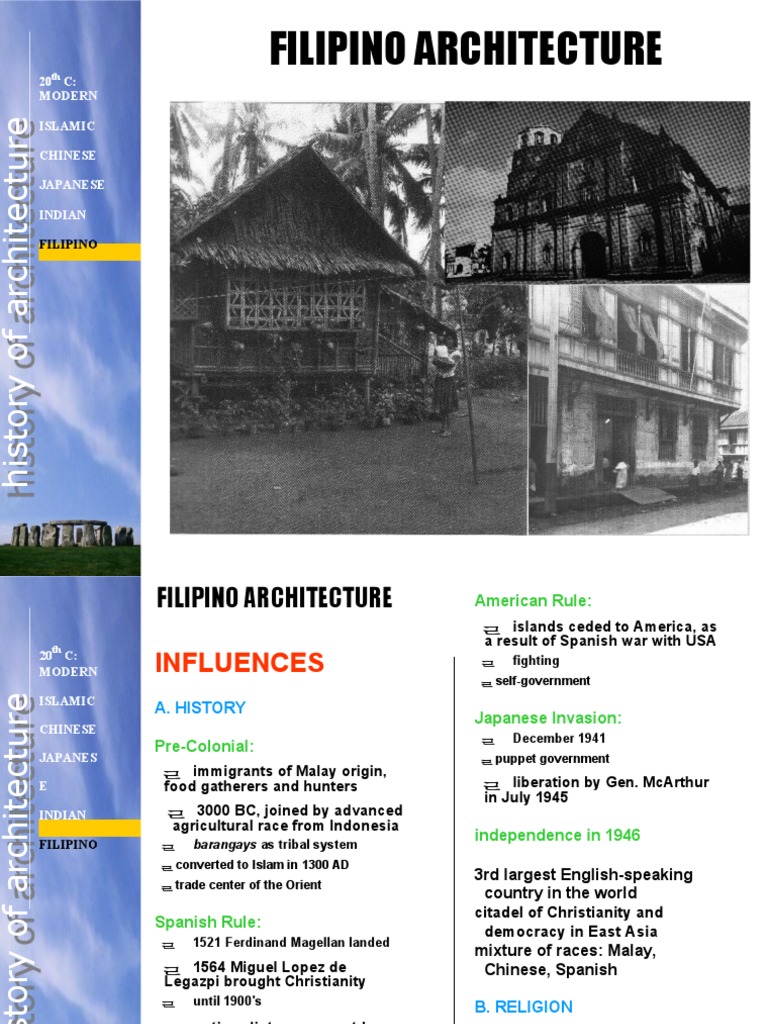 Filipino Architecture | PDF | Philippines | Architectural Design